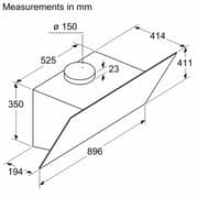 Bosch Series 4 Built In Chimney Hood DWK96PJ60M