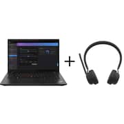 لينوفو ثينكباد L14 جيل 4 إصدار الأعمال (2025)، معالج إنتل كور i7-1355U الجيل الثالث عشر، شاشة 14 بوصة FHD، (1 تيربايت، 16 جيجابايت)، كرت شاشة مدمج إنتل آيريس Xe، نظام ويندوز 11 برو، لوحة مفاتيح إنجليزية وعربية، لون أسود، إصدار الشرق الأوسط + سماعات LB310