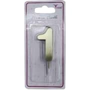 Trishi Metallic Candle Number 1