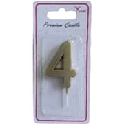 Trishi Metallic Candle Number 4