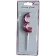 Trishi Premium Metallic Candle Arabic Number 4