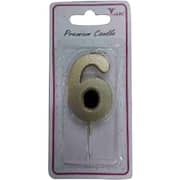 Trishi Metallic Candle Number 6