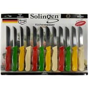 Solingen Solid Color Knife 12pc Set