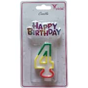 Trishi Birthday Candle Number 4