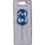 Trishi Premium Metallic Candle Number 8