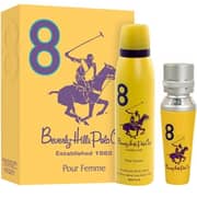 Beverly Hills Polo Club Sport 8 Eau De Toilette + Deodorant Gift Set For Women