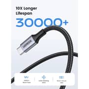 سلك يوجرين USB-C إلى USB-C طول 3 متر، لون أسود