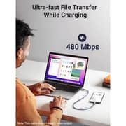 سلك يوجرين USB-C إلى USB-C طول 3 متر، لون أسود