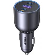 Ugreen 3-Port Fast Car Charger Black