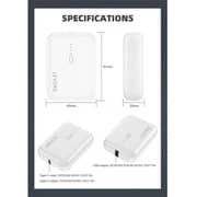 Levore Slim Power Bank 10000mAh with Type-C Input, White – LP222-WH