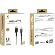 Levore USB-A to Lightning Cable 1m Black - LC1111-BK