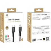 Levore USB-C to Lightning Cable 1m Black - LC4111-BK