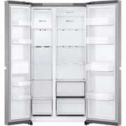 LG Side by Side Refrigerator, No Frost, 664L, 2 Doors, Inverter, Silver, GC-B257KLJW