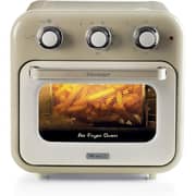 Ariete 2in1 Vintage Air Fryer and Oven, 1400W, 16 Liter , includes Accessories, 60-Minute Timer, Double Glass, Beige - 4632