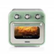 Ariete 2in1 Vintage Air Fryer and Oven, 1400W, 16 Liter , includes Accessories, 60-Minute Timer, Double Glass, Green - 4632