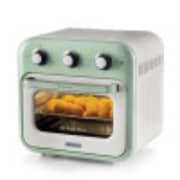 Ariete 2in1 Vintage Air Fryer and Oven, 1400W, 16 Liter , includes Accessories, 60-Minute Timer, Double Glass, Green - 4632