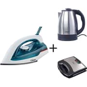 Clikon Iron CK4133 + CK5130 Kettle + CK2477 Sandwich Maker