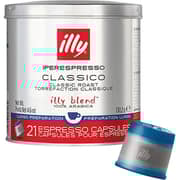 Illy Espresso Capsules Classico Lungo Medium Roast & Caramel 130g (Pack of 1pc)