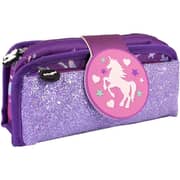 Fringoo Silicone Patch Unicorn Ombre Pencil Case