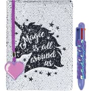 Fringoo Magic All Around Sequin Notebook With Pen