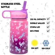 Fringoo Unicorn Ombre Stainless Steel Bottle 1pc