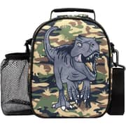 Fringoo Camouflage Dinosaur Lunch Bag with Mesh Pocket