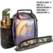 Fringoo Camouflage Dinosaur Lunch Bag with Mesh Pocket