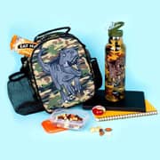 Fringoo Dinosaur Camouflage Stainless Steel Water Bottle 1pc