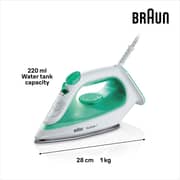 Braun TexStyle 1 Steam iron 2000 Watt - Green /white - SI 1040GR