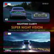 Rexing BBY-V1PFLEX-X4 V1P Flex X4 4K WiFi Dual Dash Camera