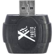 Xit SD/SDHC MicroSD Memory Card Reader Black XTSDCR
