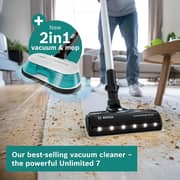 Bosch Cordless 2-in-1 Vacuum and Mop with Aqua Function, White – BCS71HYGGB