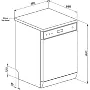 Baumatic Free Standing Dishwasher - BMEDW16FSBL