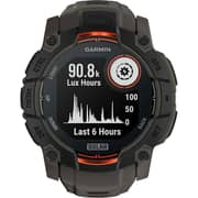 Garmin 010-02935-00 Instinct 3 Smartwatch Black With Charcoal Band