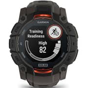 Garmin 010-02935-00 Instinct 3 Smartwatch Black With Charcoal Band