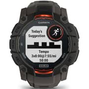Garmin 010-02935-00 Instinct 3 Smartwatch Black With Charcoal Band