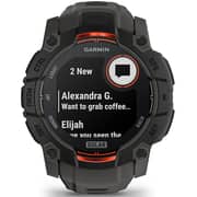 Garmin 010-02935-00 Instinct 3 Smartwatch Black With Charcoal Band
