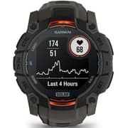 Garmin 010-02935-00 Instinct 3 Smartwatch Black With Charcoal Band