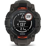 Garmin 010-02935-00 Instinct 3 Smartwatch Black With Charcoal Band