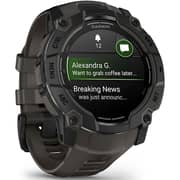 Garmin 010-03020-00 Instinct 3 Smartwatch Black With Charcoal Band
