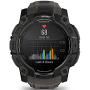 Garmin 010-03020-00 Instinct 3 Smartwatch Black With Charcoal Band