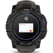 Garmin 010-03020-00 Instinct 3 Smartwatch Black With Charcoal Band