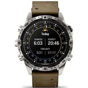 Garmin MARQ Adventurer Gen 2 Damascus 30.4mm AMOLED Touchscreen Display, Premium Smartwatch, Damascus Steel Edition