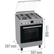 Gorenje Free Standing 4 Burners 60 cm Gas Cooker GGI6C20S