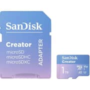 Sandisk Creator Micro SD Card With Adapter 1TB SDSQXAV-1T00-IN6MS