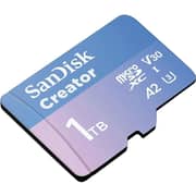 Sandisk Creator Micro SD Card With Adapter 1TB SDSQXAV-1T00-IN6MS