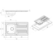 Apell Top-Mounted Sink 1pc