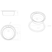 Apell Over Mount Sink 1pc