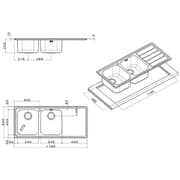 Apell Brushed Sink 1pc