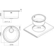 Apell Over Mount Sink 1pc